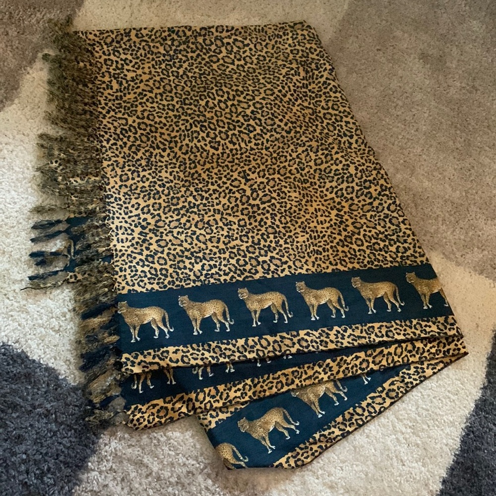 RIMA IMAR - Leopard Scarf / Sarong 40” x 62”